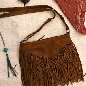 Fringe Suede Purse